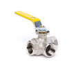 3-Way BSPP Ball Valve — hydraulic valve for flow control, pressure regulation, or circuit protection in mobile and industrial hydraulic systems, supplied by Fluid Power Distributors (FPD), Hamilton New Zealand — hydraulic valve specialists for construction, agriculture, forestry, and industrial applications across New Zealand