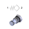 Cartridge Check Valve 1-11/16-12 UN 2A — hydraulic valve for flow control, pressure regulation, or circuit protection in mobile and industrial hydraulic systems, supplied by Fluid Power Distributors (FPD), Hamilton New Zealand — hydraulic valve specialists for construction, agriculture, forestry, and industrial applications across New Zealand