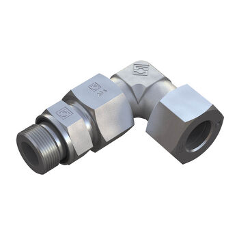 Stauff 90 Degree Elbow Coupling — hydraulic system component or accessory for industrial and mobile hydraulic applications, supplied by Fluid Power Distributors (FPD), Hamilton New Zealand — genuine Stauff products in stock at FPD Hamilton for fast supply across New Zealand