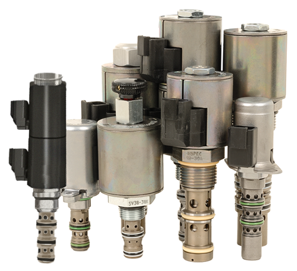 HydraForce proportional cartridge valve — hydraulic control components supplied by FPD New Zealand