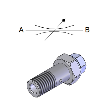 Screw Adjustable Bidirectional Throttle — hydraulic valve for flow control, pressure regulation, or circuit protection in mobile and industrial hydraulic systems, supplied by Fluid Power Distributors (FPD), Hamilton New Zealand — hydraulic valve specialists for construction, agriculture, forestry, and industrial applications across New Zealand