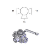 3-Way BSPP Ball Valve — hydraulic valve for flow control, pressure regulation, or circuit protection in mobile and industrial hydraulic systems, supplied by Fluid Power Distributors (FPD), Hamilton New Zealand — hydraulic valve specialists for construction, agriculture, forestry, and industrial applications across New Zealand