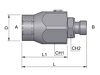 Inline Straight Rotary Coupling — hydraulic system accessory for mobile and industrial hydraulic installations, supplied by Fluid Power Distributors (FPD), Hamilton New Zealand — hydraulic components specialists for construction, agriculture, and industrial sectors across New Zealand
