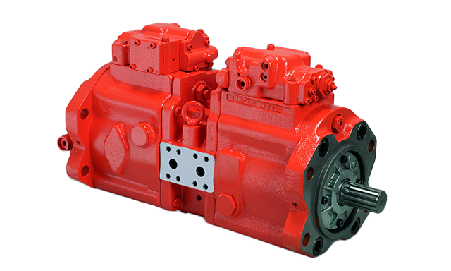 Kawasaki K5V series axial piston hydraulic main pump supplied by Fluid Power Distributors (FPD) — New Zealand's exclusive Kawasaki Precision Machinery (KPM) distributor and authorised service centre, stocking genuine K5V pump assemblies, parts, and seal kits for large excavators and heavy mobile plant, Hamilton New Zealand