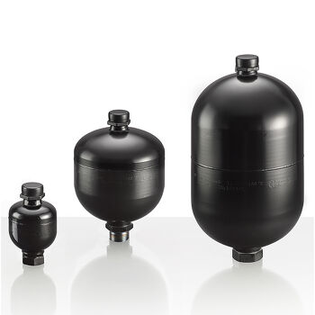 OMT Diaphragm Accumulators — hydraulic accumulator or accumulator accessory for energy storage and pulsation damping in hydraulic systems, stocked and supplied by Fluid Power Distributors (FPD), Hamilton New Zealand — hydraulic accumulator specialists serving industrial and mobile plant sectors across New Zealand