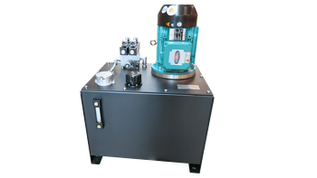 Example of a hydraulic power pack designed and built to custom specification.