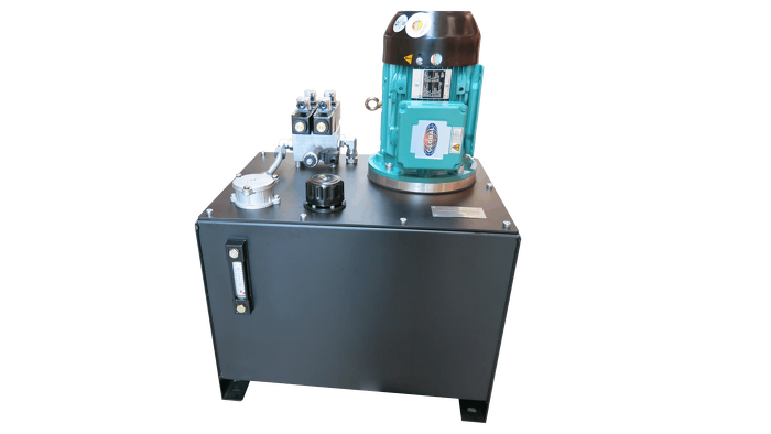 Example of a hydraulic power pack designed and built to custom specification.
