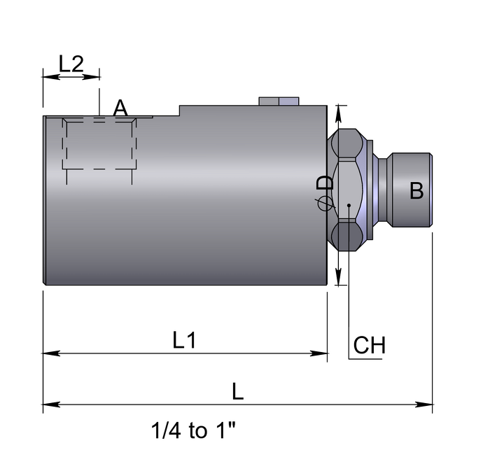 Inline 90 Degree Elbow Coupling