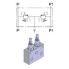 Double Direct Acting Relief Valve with Manifold — hydraulic valve for flow control, pressure regulation, or circuit protection in mobile and industrial hydraulic systems, supplied by Fluid Power Distributors (FPD), Hamilton New Zealand — hydraulic valve specialists for construction, agriculture, forestry, and industrial applications across New Zealand
