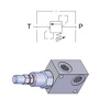 Direct Acting Relief Valve with Steel Manifold — hydraulic valve for flow control, pressure regulation, or circuit protection in mobile and industrial hydraulic systems, supplied by Fluid Power Distributors (FPD), Hamilton New Zealand — hydraulic valve specialists for construction, agriculture, forestry, and industrial applications across New Zealand