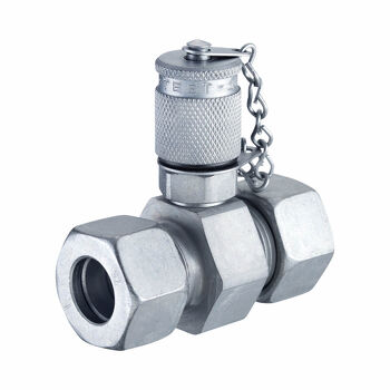 Stauff Test 20 Couplings with Straight 24° Tube Fitting — hydraulic test and measurement equipment for pressure, temperature, and flow diagnostics in mobile and industrial systems, supplied by Fluid Power Distributors (FPD), Hamilton New Zealand — genuine Stauff diagnostic instruments in stock for hydraulic technicians across New Zealand
