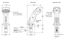 Walvoil H Series Joysticks Schematic Diagram — ergonomic hydraulic joystick handle for remote control of pilot-operated mobile hydraulic circuits, supplied by Fluid Power Distributors (FPD), Hamilton New Zealand — hydraulic controls specialists for mobile plant and construction equipment across New Zealand