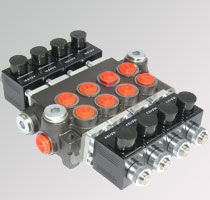 Badestnost Z50 - Electric — European-made hydraulic directional control or monoblock valve for mobile and agricultural machinery, stocked and supplied by Fluid Power Distributors (FPD), Hamilton New Zealand — hydraulic valve specialists for tractors, excavators, and industrial equipment across New Zealand